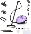 COSTWAY 2000W Dampfreiniger, 4 bar Druck, mit 19 Zubehörteilen, 5 Min. Aufheizzeit, 108°C Maximaltemperatur, 1,5L Tank, LED-Anzeige, effektiv für Teppiche, Böden, Fenster und Autos in Lila